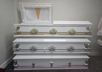 Half and Half Painted Casket